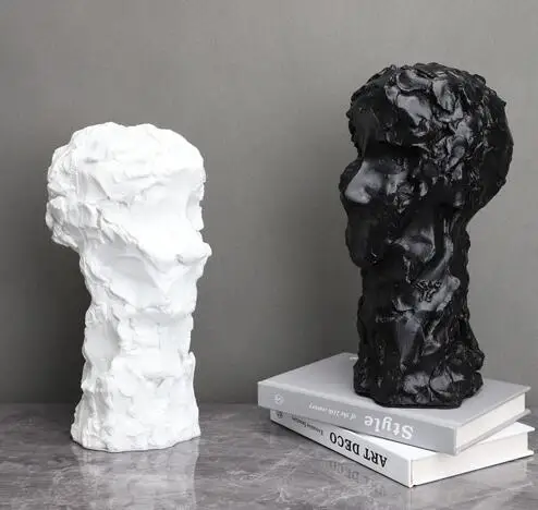 Modern simple resin head sculpture model room sales department bedroom study living room dining room desktop ornaments
Modern simple resin head sculpture model room sales department bedroom study living room dining room desktop ornaments