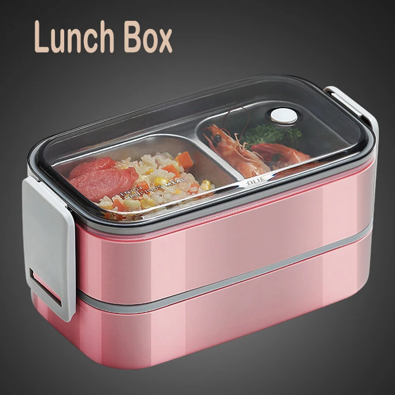 1Pcs 2 Layers 304 Stainless Steel Microwave Heating Lunch Box Portable Office Worker Students Lunch Box Fruit Food Container
1Pcs 2 Layers 304 Stainless Steel Microwave Heating Lunch Box Portable Office Worker Students Lunch Box Fruit Food Container