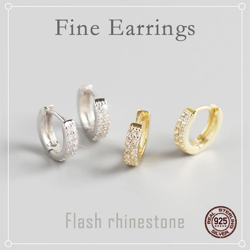 Sterling silver hoop earrings Lab diamond sparkly trendy korean small earrings for women Crystal zircon jewelry 925 8mm hoops
Sterling silver hoop earrings Lab diamond sparkly trendy korean small earrings for women Crystal zircon jewelry 925 8mm hoops