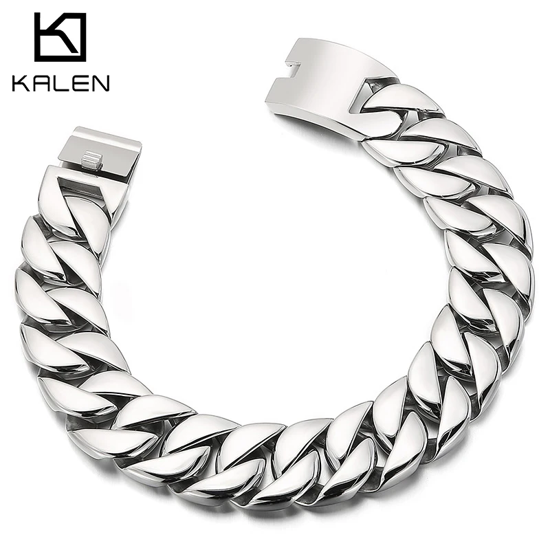 Kalen 20mm/31mm Punk Men's Women's Stainless Steel Necklace Curb Cuban Chain Necklace Choker Jewelry 40/42/72mm Length
Kalen 20mm/31mm Punk Men's Women's Stainless Steel Necklace Curb Cuban Chain Necklace Choker Jewelry 40/42/72mm Length