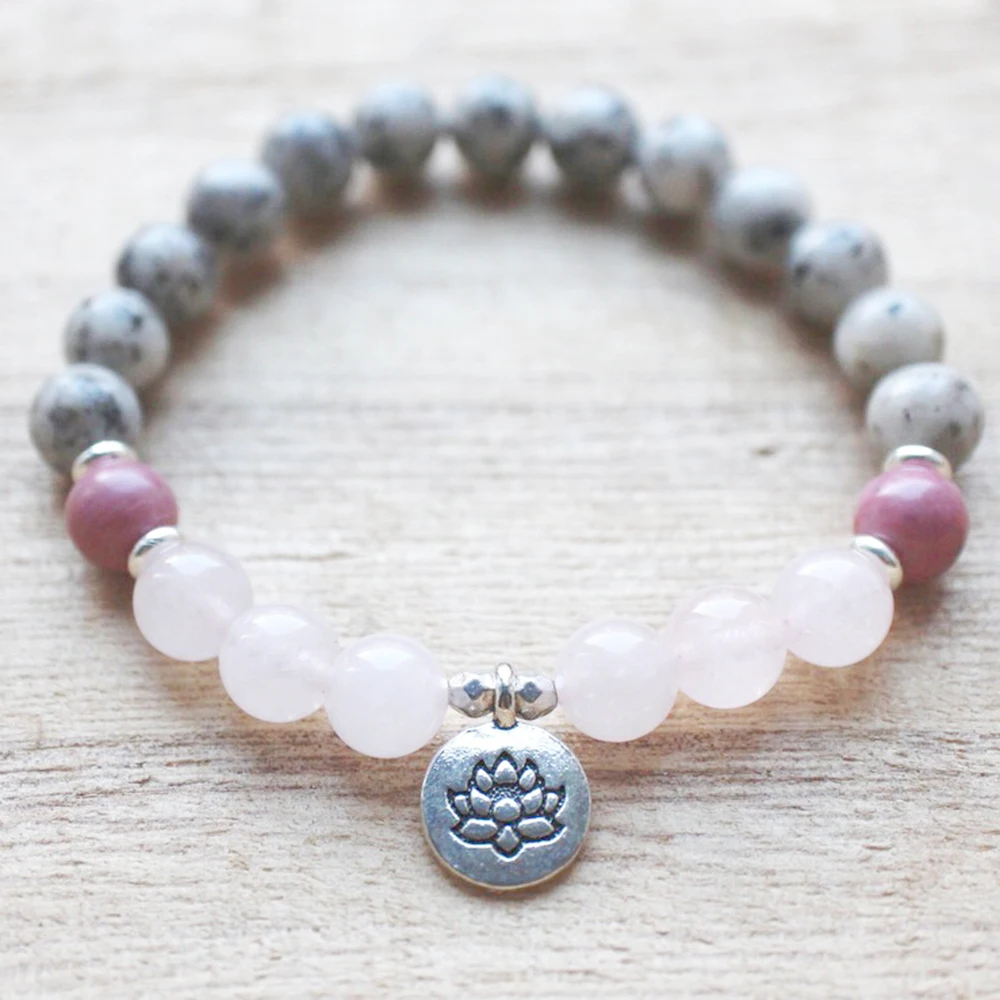 MG1331 Women`s Sesame Jasper Yoga Bracelet Rose Quartz Healing Energy Bracelet Spiritual Meditation Beads Wrist Jewelry
MG1331 Women`s Sesame Jasper Yoga Bracelet Rose Quartz Healing Energy Bracelet Spiritual Meditation Beads Wrist Jewelry