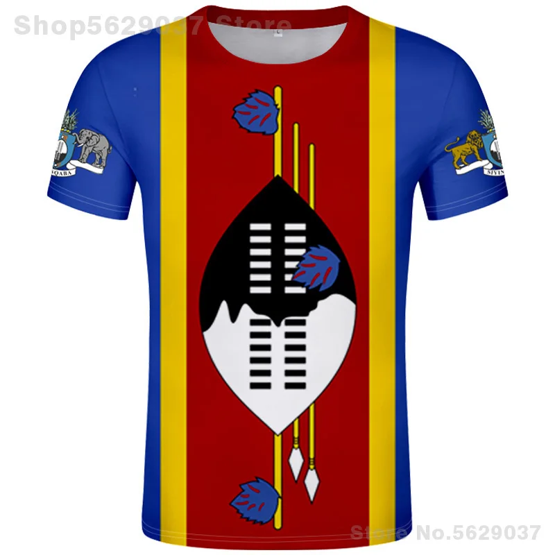 Swaziland T Shirt Diy Free Custom Name Number Swz T-Shirt Nation Flag Sz Kingdom Country College Print Photo Text Logos Clothing
Swaziland T Shirt Diy Free Custom Name Number Swz T-Shirt Nation Flag Sz Kingdom Country College Print Photo Text Logos Clothing