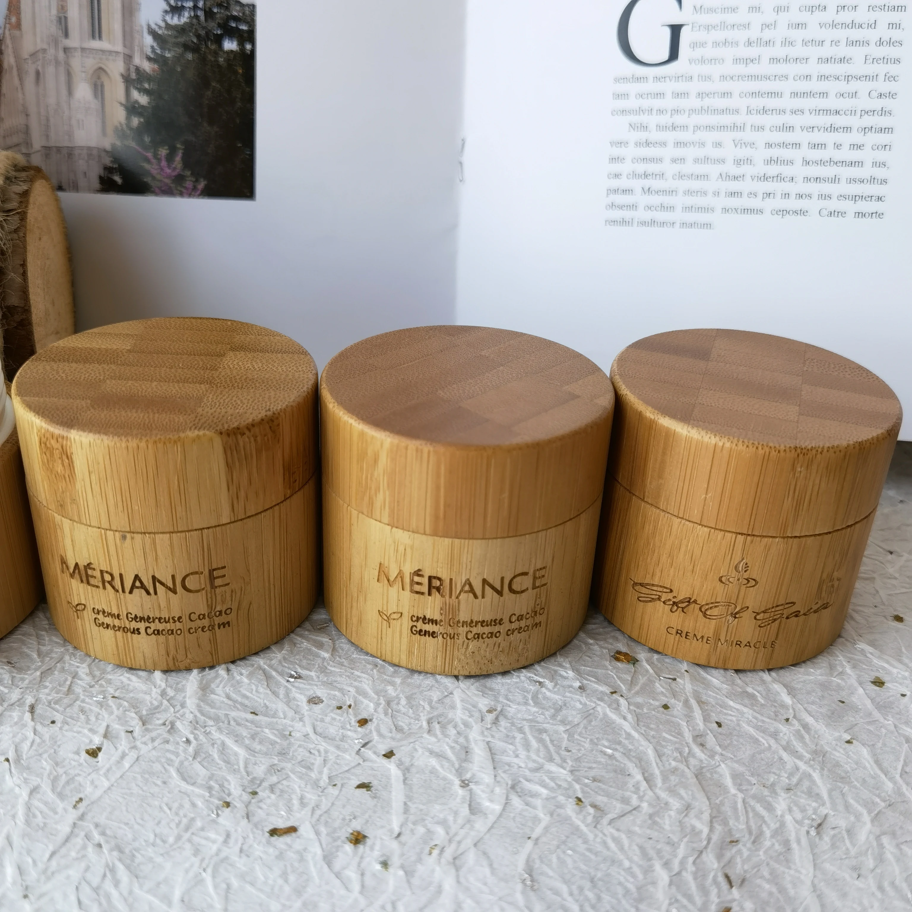 Empty Custom Logo Bamboo Big Size Skin Care Round Packaging Refillable Portable Jars For Cosmetic Cream Jar With Bamboo Lid Cap
Empty Custom Logo Bamboo Big Size Skin Care Round Packaging Refillable Portable Jars For Cosmetic Cream Jar With Bamboo Lid Cap