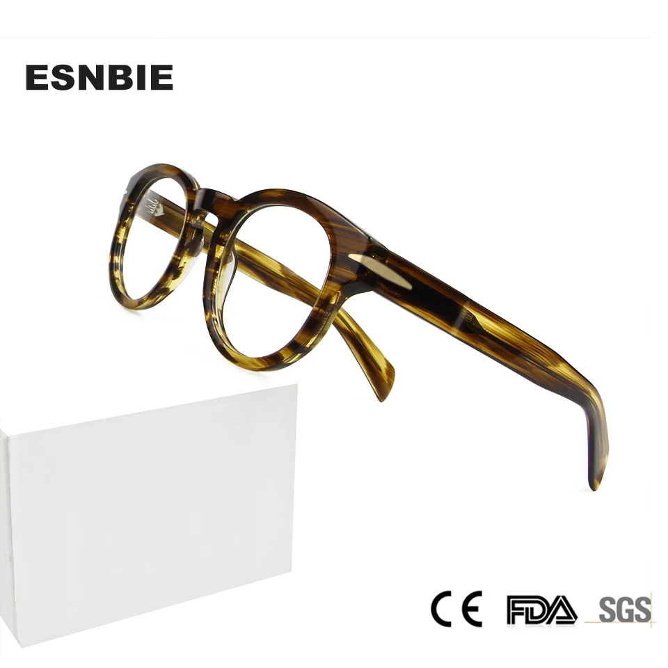 Handmade Thick Acetate Eyeglasses Frame Men Clear Lens Retro Vintage Round Myopia Prescription Glasses Frame Women Spectacles
Handmade Thick Acetate Eyeglasses Frame Men Clear Lens Retro Vintage Round Myopia Prescription Glasses Frame Women Spectacles