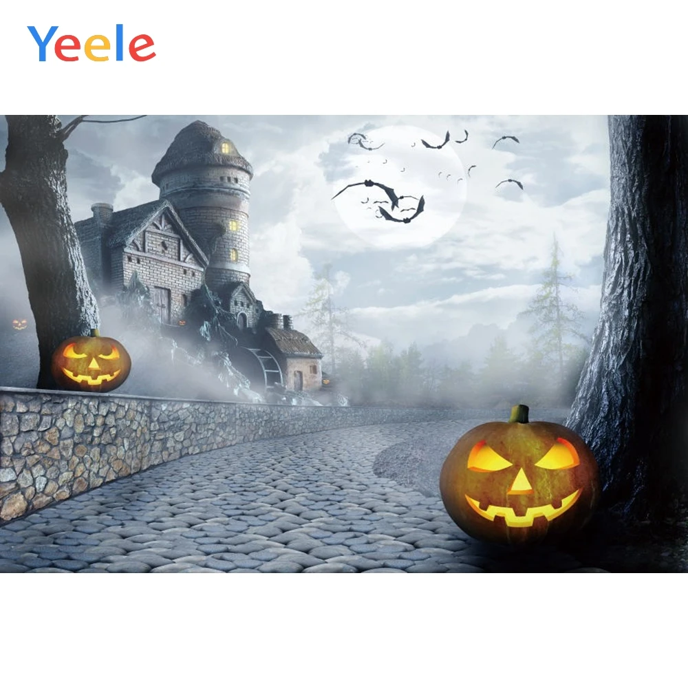 Halloween Backdrop Castle Tree Bat Stone Pumpkin Lantern Night Vinyl Photography Background For Photo Studio Backgrounds Shoot
Halloween Backdrop Castle Tree Bat Stone Pumpkin Lantern Night Vinyl Photography Background For Photo Studio Backgrounds Shoot