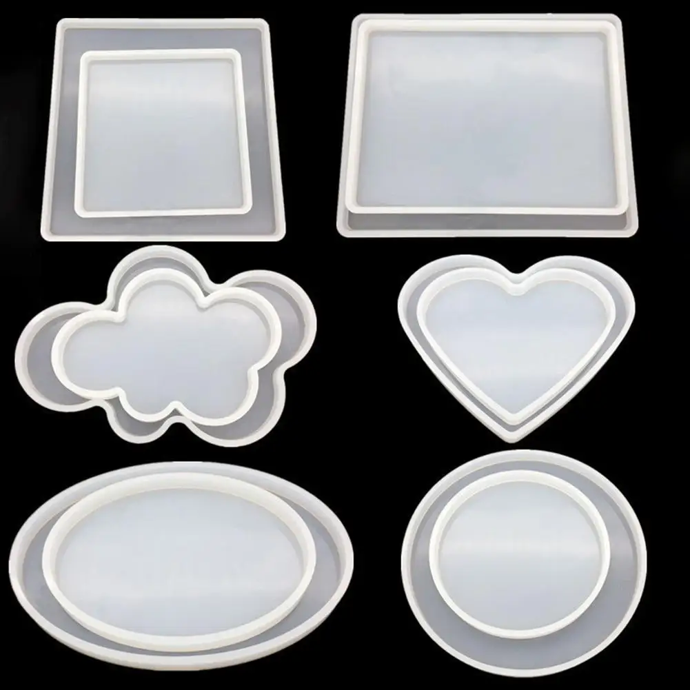 DIY Cloud Square Rectangle Ellipse Heart Round Silicone Epoxy Craft Decor Mold Coaster Silicone Mold
DIY Cloud Square Rectangle Ellipse Heart Round Silicone Epoxy Craft Decor Mold Coaster Silicone Mold