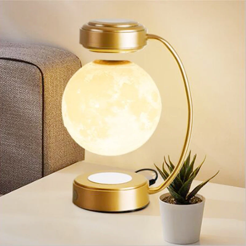 3D Magnetic Levitating Moon Lamp LED Night Light Rotating Wireless Moon Ball Floating Lamp For Bedroom Novelty Christmas Gifts
3D Magnetic Levitating Moon Lamp LED Night Light Rotating Wireless Moon Ball Floating Lamp For Bedroom Novelty Christmas Gifts