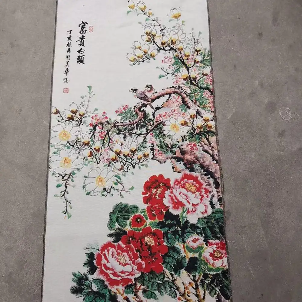 Картина из парчи Fugui baitou, каллиграфия и живопись знаменитостей, Архаическая живопись, вышивка, украшение гостиной
Картина из парчи Fugui baitou, каллиграфия и живопись знаменитостей, Архаическая живопись, вышивка, украшение гостиной