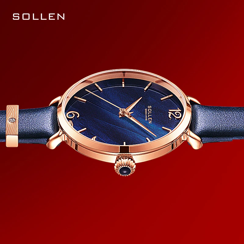 SOLLEN Switzerland Luxury Women's Japan MIYOTA Quartz Watch Rhinestone Sapphire Ultra-thin 8 MM Case Waterproof Clocks SL420
SOLLEN Switzerland Luxury Women's Japan MIYOTA Quartz Watch Rhinestone Sapphire Ultra-thin 8 MM Case Waterproof Clocks SL420