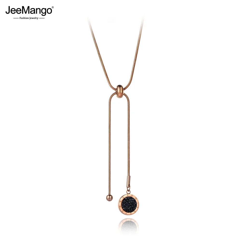 JeeMango Office Style Stainless Steel Roman Numerals Clay Crystal Pendant Necklaces For Women Adjustable Chain Necklace JN19178
JeeMango Office Style Stainless Steel Roman Numerals Clay Crystal Pendant Necklaces For Women Adjustable Chain Necklace JN19178