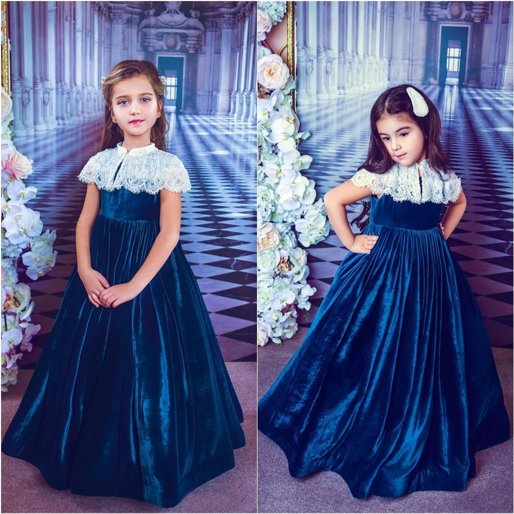 Kids Formal Wear Girls Pageant Birthday Christmas Custom Baby Children Party Dress Flower Girls Dresses High Neck Lace New
Kids Formal Wear Girls Pageant Birthday Christmas Custom Baby Children Party Dress Flower Girls Dresses High Neck Lace New