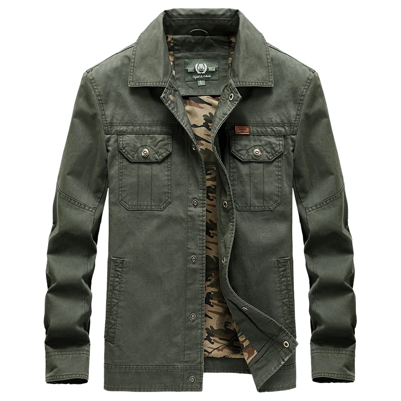 Tide Jacket Men's Spring Autumn Pure Cotton Jacket chaqueta hombre Men's Windbreakers Military Jackets Coats Male Brand Clothing
Tide Jacket Men's Spring Autumn Pure Cotton Jacket chaqueta hombre Men's Windbreakers Military Jackets Coats Male Brand Clothing