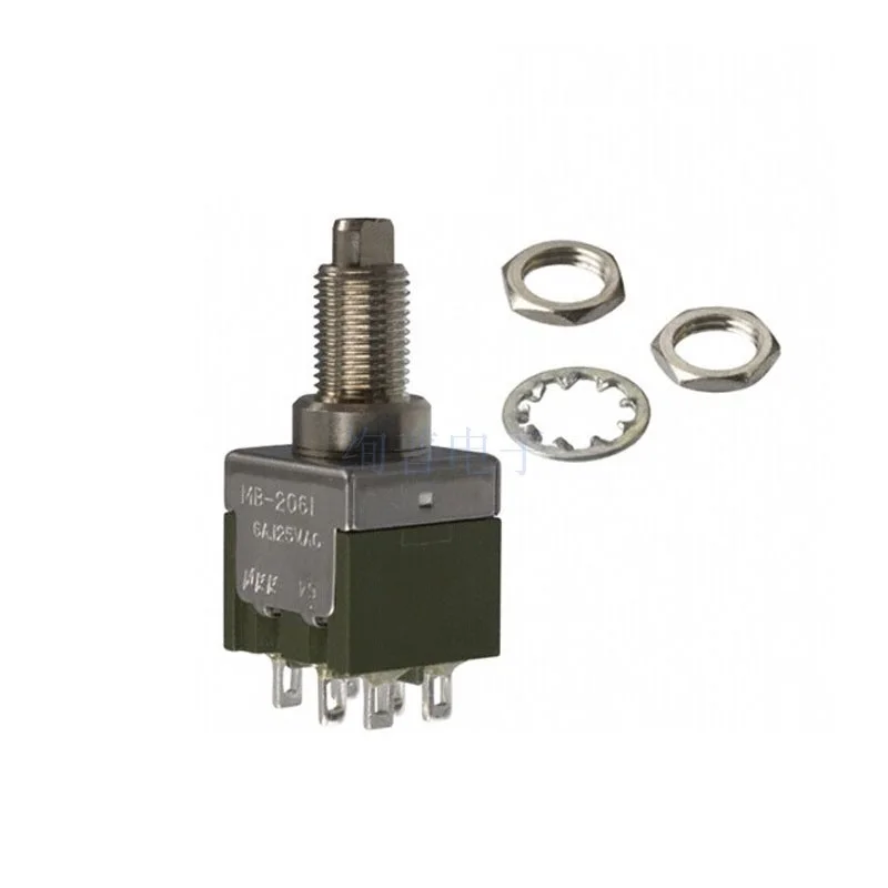 MB2061SS4W01 MB-2061 DPDT On-(On) 6A Push Button Switch NKK
MB2061SS4W01 MB-2061 DPDT On-(On) 6A Push Button Switch NKK