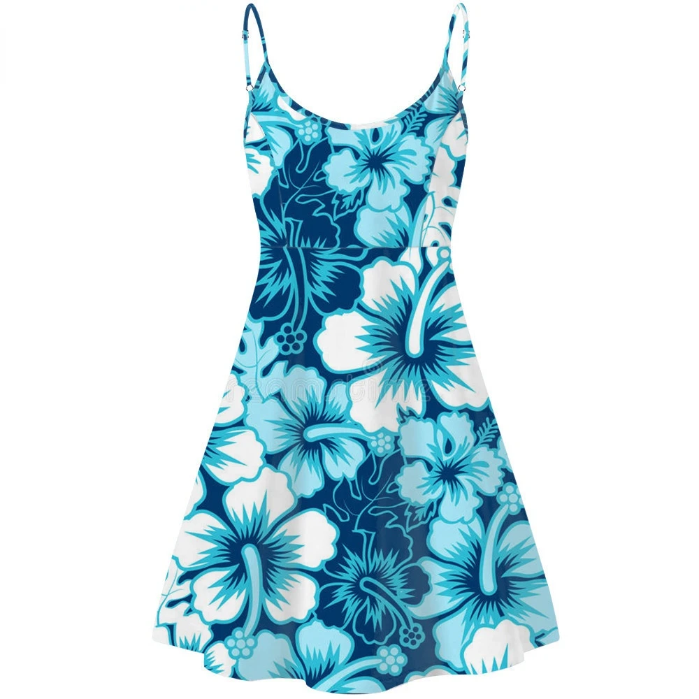 Tropical Hawaiian Hibiscus Flowers Print Summer Beach Dress for Ladies Sleeveless Slip Short Dress Vestido de Mujer
Tropical Hawaiian Hibiscus Flowers Print Summer Beach Dress for Ladies Sleeveless Slip Short Dress Vestido de Mujer