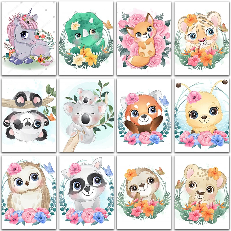 5D DIY Diamond Painting flower animals tiger Koala panda fox unicorn Full Square&Round mosaic embroidery Cross stitch home decor
5D DIY Diamond Painting flower animals tiger Koala panda fox unicorn Full Square&Round mosaic embroidery Cross stitch home decor