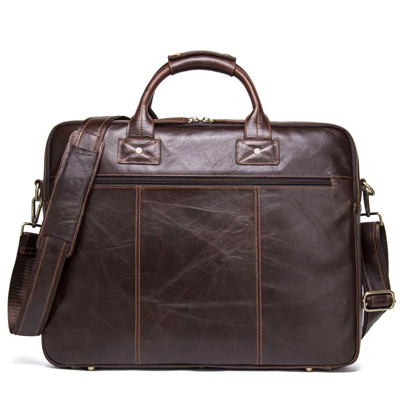Casual leather business briefcase can hold 14-inch laptop bag and large capacity men's shoulder bag
Casual leather business briefcase can hold 14-inch laptop bag and large capacity men's shoulder bag