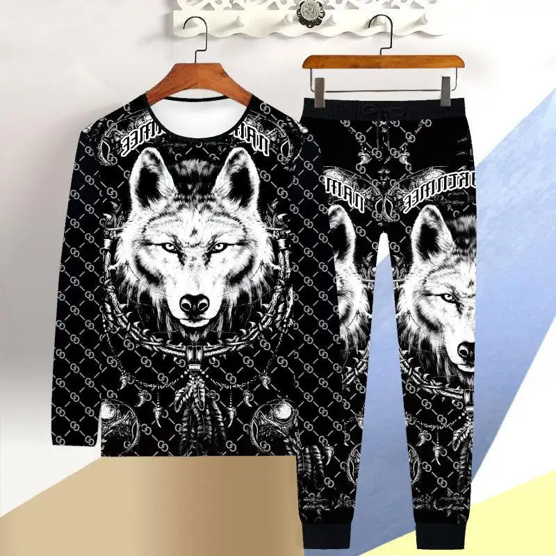 autumn and winter casual suit men's long-sleeved trousers suit youth sportswear suit Personality exaggeration type men sets
autumn and winter casual suit men's long-sleeved trousers suit youth sportswear suit Personality exaggeration type men sets