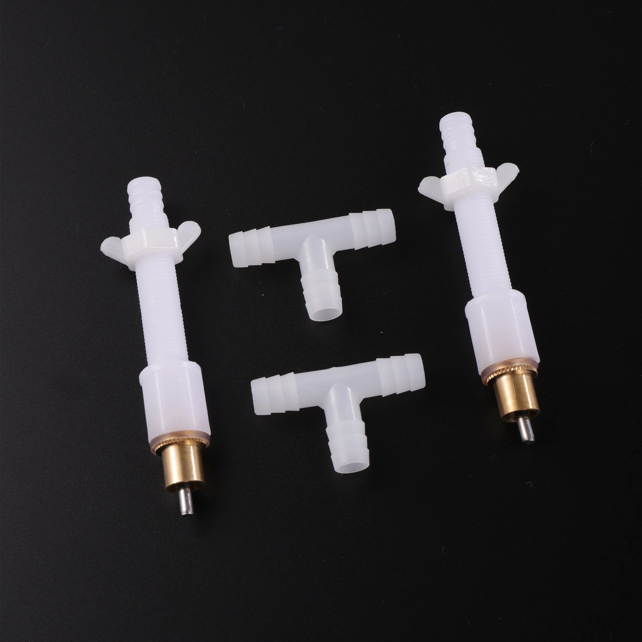 Rabbit Lengthened Copper nipple drinkers Automatic waterers Farm Rodent feeding equipment Drinking fountain 50 Sets
Rabbit Lengthened Copper nipple drinkers Automatic waterers Farm Rodent feeding equipment Drinking fountain 50 Sets
