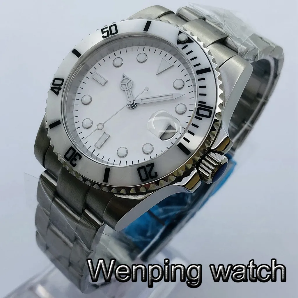 New 40mm Top Luxury Classic Watch White Ceramic Bezel Sapphire Glass White Dial Luminous Mark NH35 Movement Automatic Watch
New 40mm Top Luxury Classic Watch White Ceramic Bezel Sapphire Glass White Dial Luminous Mark NH35 Movement Automatic Watch