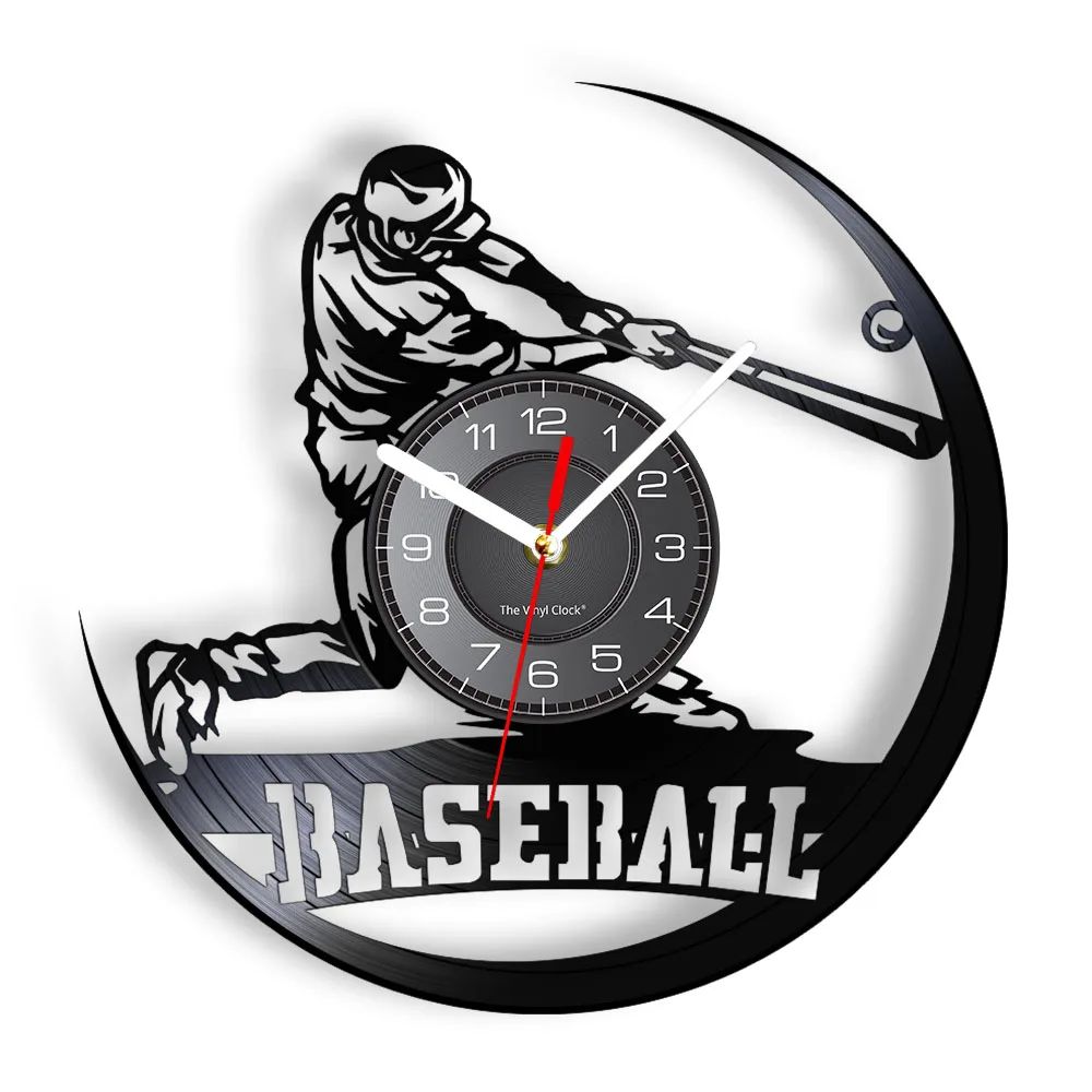 Baseball Player Vinyl Record Laser Wall Clock Schlagball Sports Events Wall Art Watch Boys Room Decor Baseball Coach Player Gift
Baseball Player Vinyl Record Laser Wall Clock Schlagball Sports Events Wall Art Watch Boys Room Decor Baseball Coach Player Gift