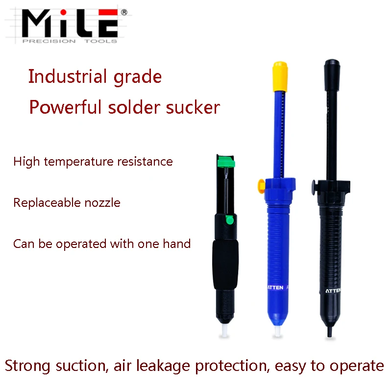 ATTEN Industrial Grade Powerful Solder Sucker Dual-Purpose Electric Soldering Iron Desoldering Gun Anti-Static Tin Pump Nozzle
ATTEN Industrial Grade Powerful Solder Sucker Dual-Purpose Electric Soldering Iron Desoldering Gun Anti-Static Tin Pump Nozzle