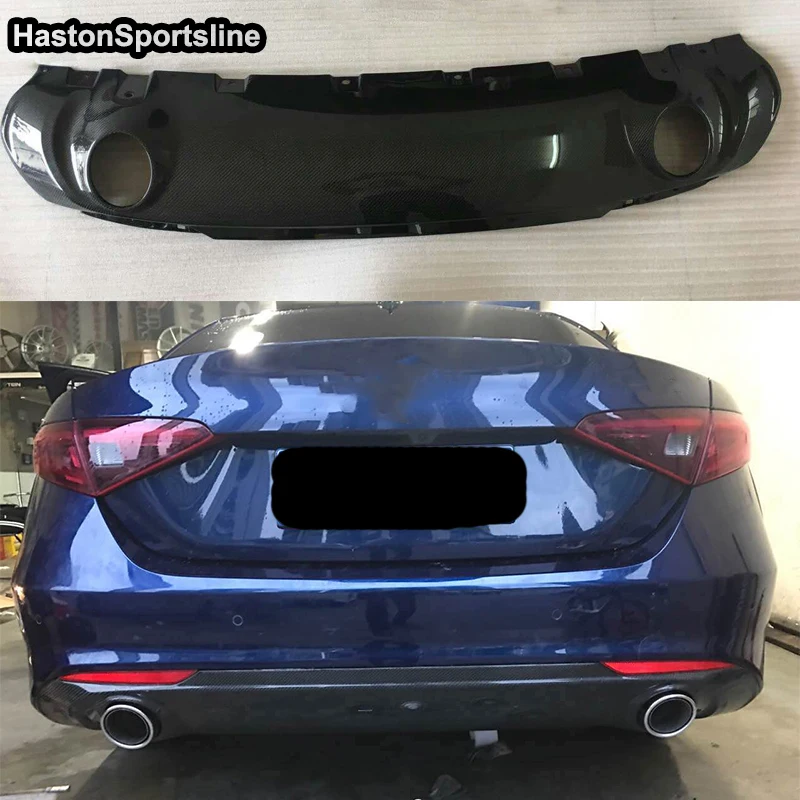 Carbon Fiber Car Styling Accessories Giulia Rear Bumper Diffuser for Alfa Romeo Giulia 2017UP
Carbon Fiber Car Styling Accessories Giulia Rear Bumper Diffuser for Alfa Romeo Giulia 2017UP