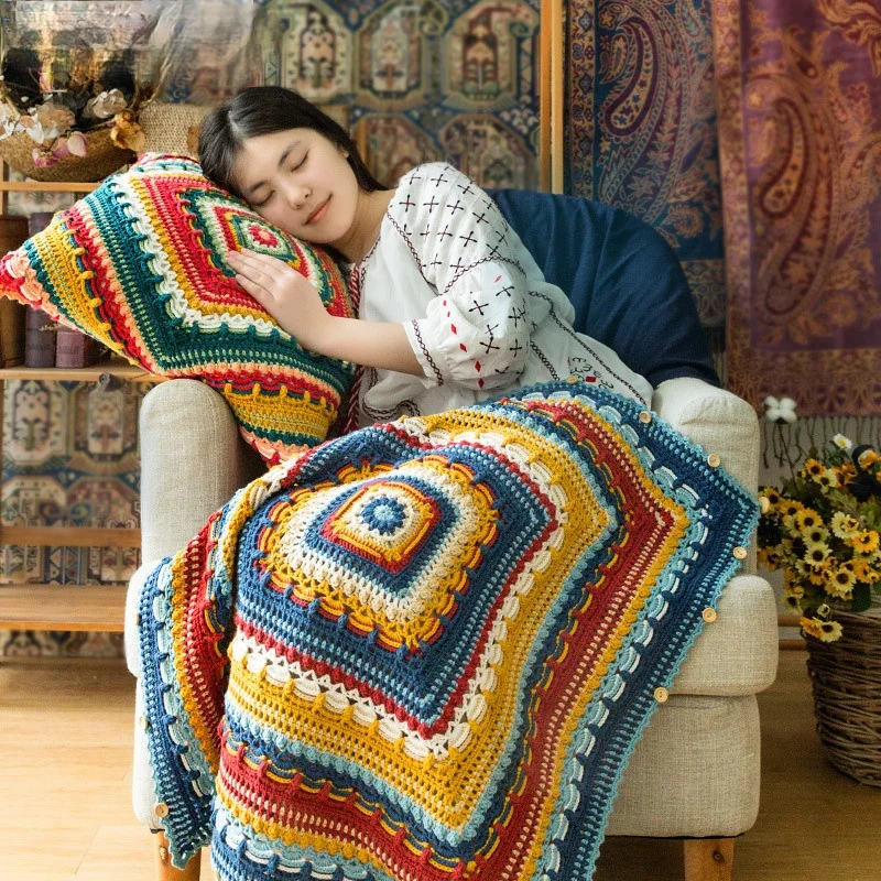 Susan's Family European Classical Pillow Blanket DIY Crochet Knitting Material Package Crochet DIY Kit Crochet for Baby Blanket
Susan's Family European Classical Pillow Blanket DIY Crochet Knitting Material Package Crochet DIY Kit Crochet for Baby Blanket