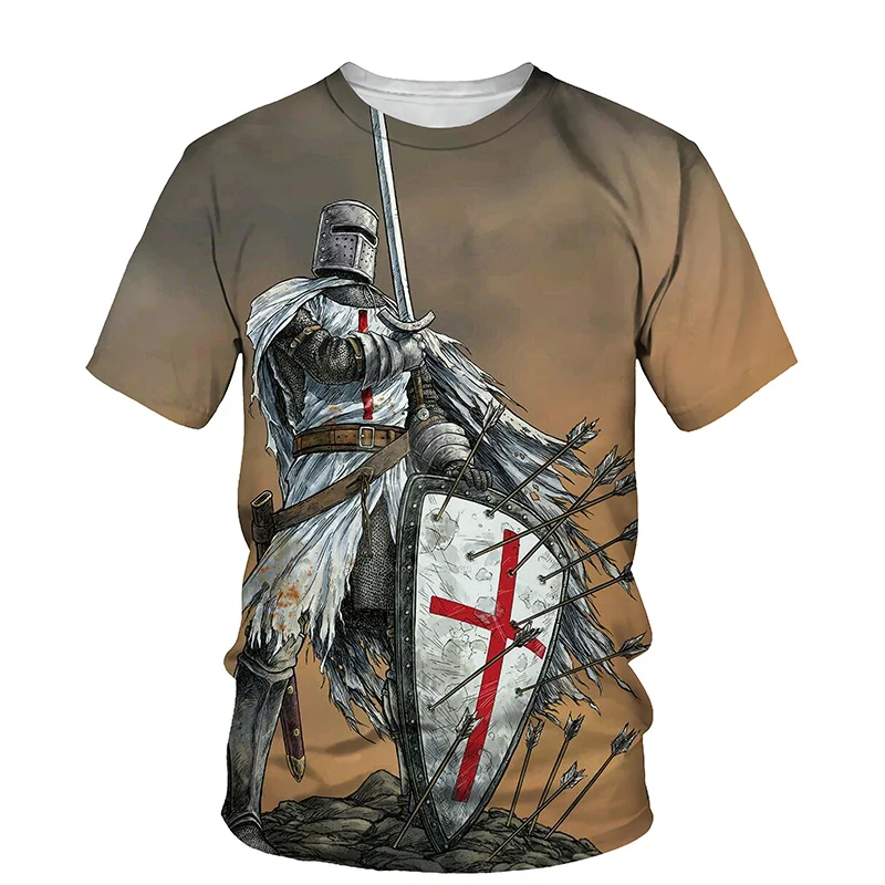 Мужская футболка Templar Knight с 3D принтом, лето 2021, футболки с круглым вырезом и коротким рукавом, топы, стиль Hero, Мужская одежда, модные повседневные футболки
Мужская футболка Templar Knight с 3D принтом, лето 2021, футболки с круглым вырезом и коротким рукавом, топы, стиль Hero, Мужская одежда, модные повседневные футболки