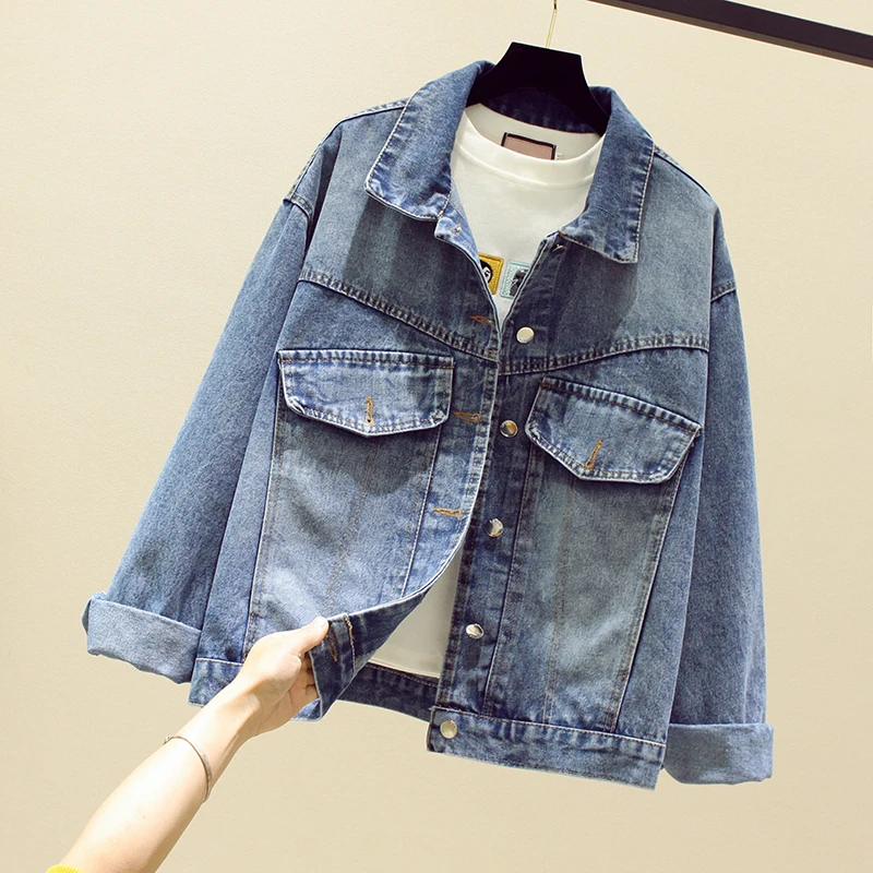 Spring Autumn Women's Denim Jacket Blue Animal Pattern Jackets Coat Vintage Jacket Women Denim Jackets 2021
Spring Autumn Women's Denim Jacket Blue Animal Pattern Jackets Coat Vintage Jacket Women Denim Jackets 2021