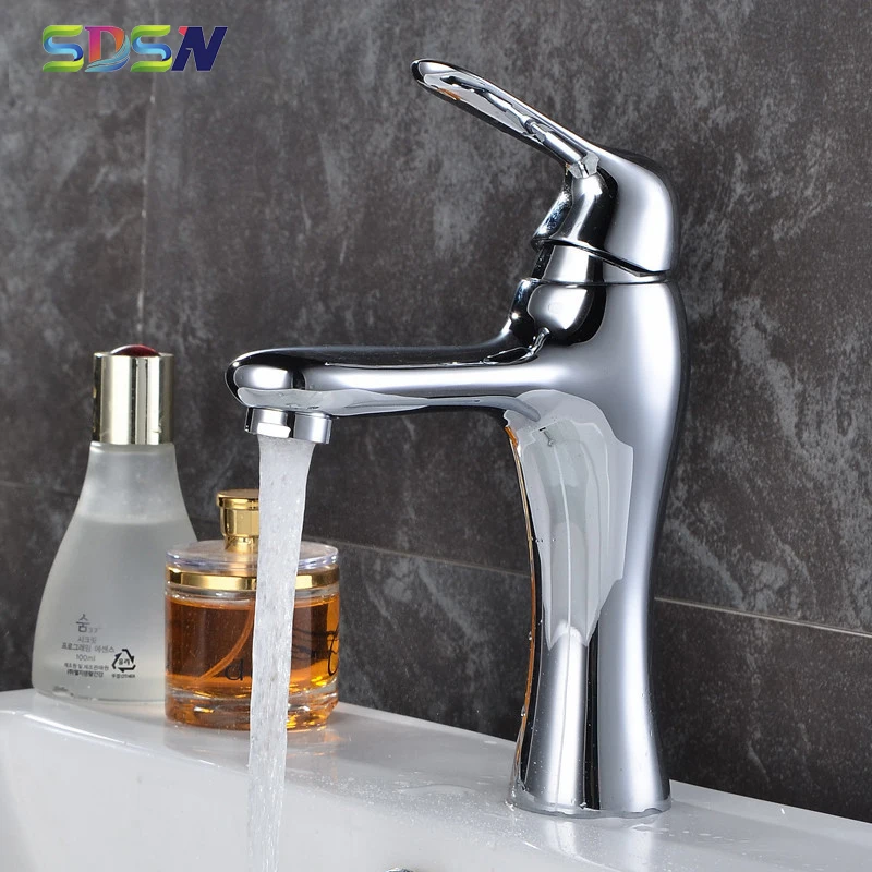 Bathroom Basin Faucet SDSN Solid Brass Basin Sink Faucet Water Saving Hot Cold Bathroom Mixer Tap Chrome Bathtub Faucets
Bathroom Basin Faucet SDSN Solid Brass Basin Sink Faucet Water Saving Hot Cold Bathroom Mixer Tap Chrome Bathtub Faucets