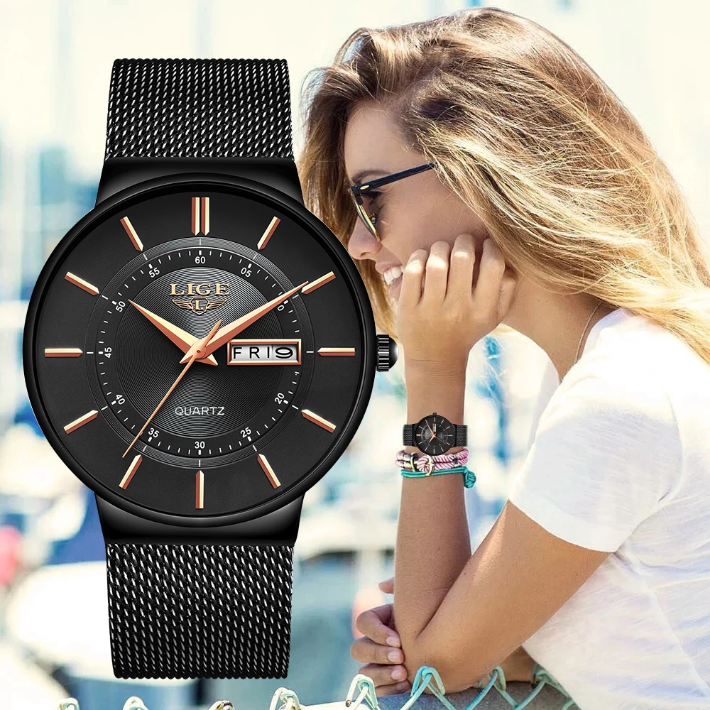 Women Watches LIGE Top Brand Luxury Waterproof Ultra Thin Date Clock Female Steel Strap Casual Quartz Watch Lady Wrist Watch+Box
Women Watches LIGE Top Brand Luxury Waterproof Ultra Thin Date Clock Female Steel Strap Casual Quartz Watch Lady Wrist Watch+Box