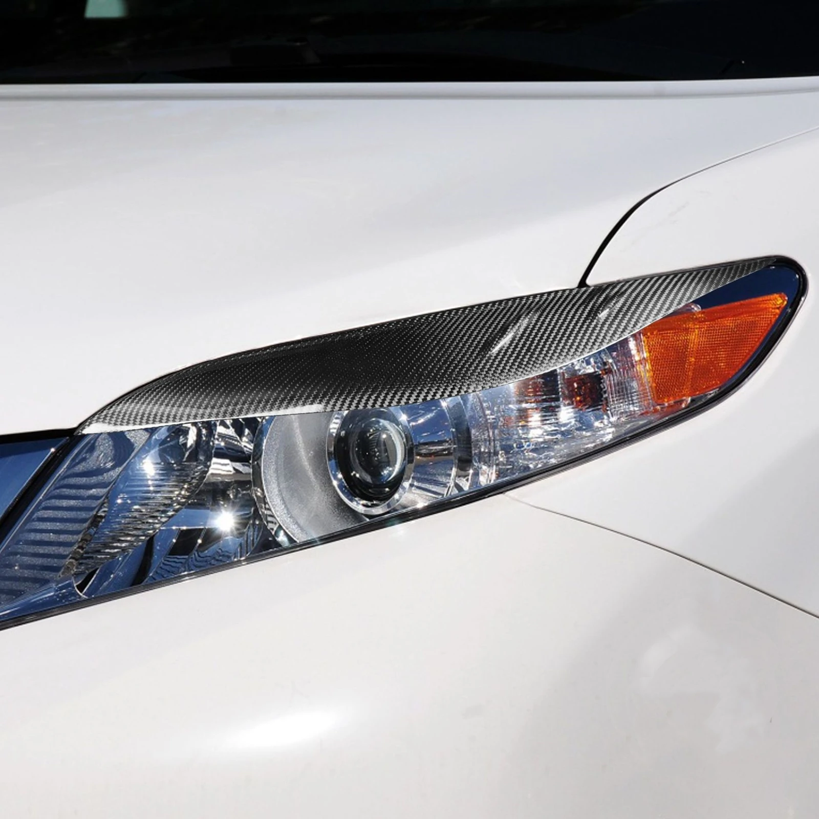 Carbon Fiber Front Head Light Lamp Cover Brow Headlamp Eyelid Sticker Headlight Eyebrow Trim For Toyota Sienna LE SE 2011-2020
Carbon Fiber Front Head Light Lamp Cover Brow Headlamp Eyelid Sticker Headlight Eyebrow Trim For Toyota Sienna LE SE 2011-2020