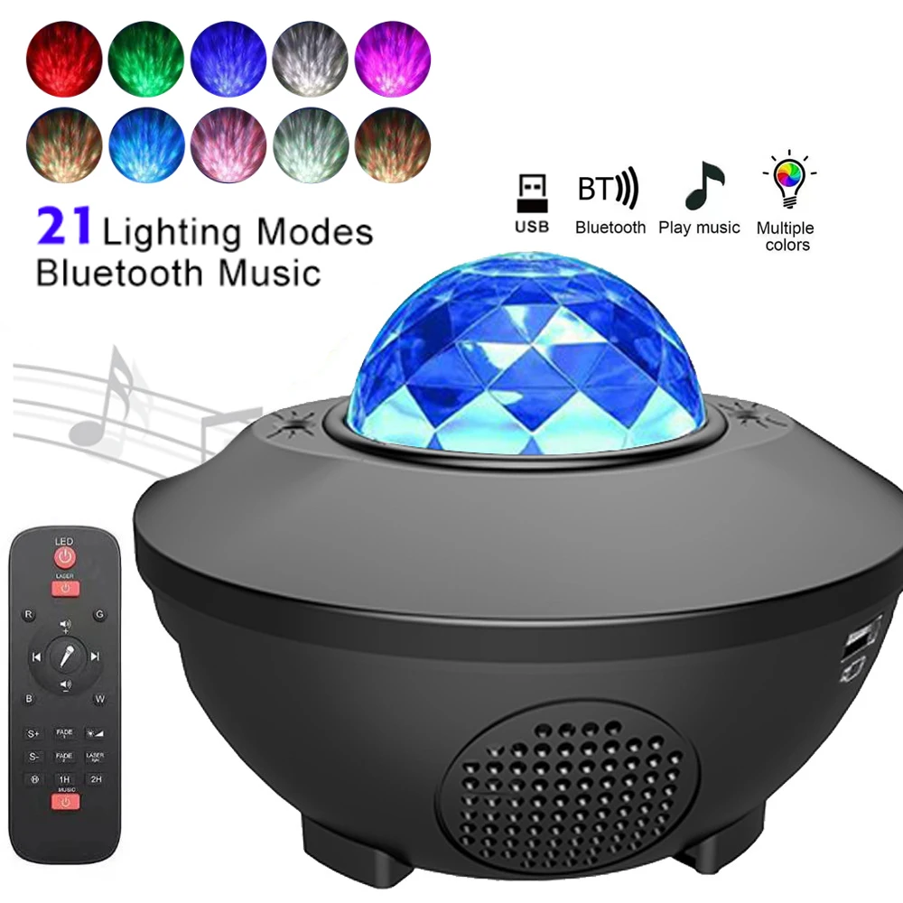 Galaxi Light Galaxy Star Projector Night Lights Aurora Lamp with Bluetooth Music Speaker Remote for Bedroom Kids Party
Galaxi Light Galaxy Star Projector Night Lights Aurora Lamp with Bluetooth Music Speaker Remote for Bedroom Kids Party
