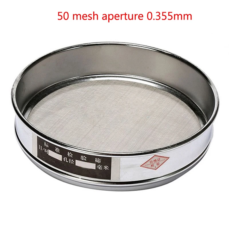 Standard Laboratory Test Sieve Filter Mesh Sampling Inspection Pharmacopeia Sieve 10-100 Mesh 2-0.15mm Aperture 20cm 1Pc
Standard Laboratory Test Sieve Filter Mesh Sampling Inspection Pharmacopeia Sieve 10-100 Mesh 2-0.15mm Aperture 20cm 1Pc