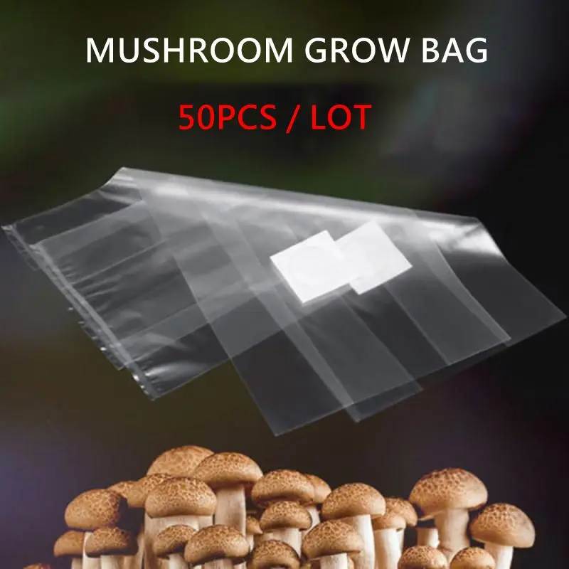 50PCS Strain Grow Bag Resistant Bacteria Edible Fungus Cultivation Bag PVC High Temperature Plant Bag Garden Supplies
50PCS Strain Grow Bag Resistant Bacteria Edible Fungus Cultivation Bag PVC High Temperature Plant Bag Garden Supplies