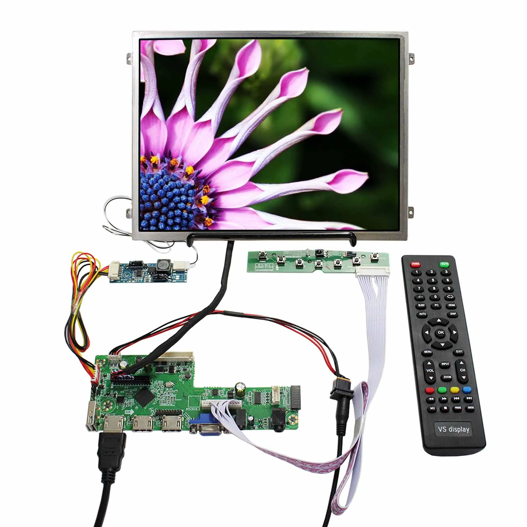 VS104T-003A 10.4 inch 1024x768 IPS Lcd Display With Controller Board Kits
VS104T-003A 10.4 inch 1024x768 IPS Lcd Display With Controller Board Kits
