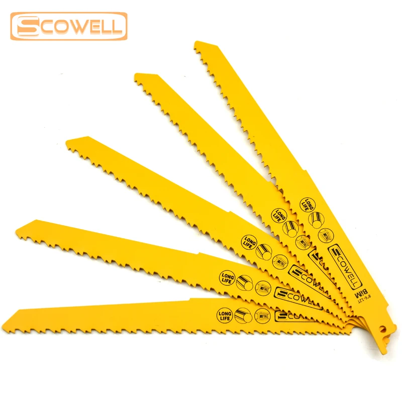 40% OFF FREE SHIPPING 8" 6/12TPI Progressor Teeth M2 Reciprocating Saw Blades SCOWELL Brand Thickness 1.27mm Blades For Wood
40% OFF FREE SHIPPING 8" 6/12TPI Progressor Teeth M2 Reciprocating Saw Blades SCOWELL Brand Thickness 1.27mm Blades For Wood