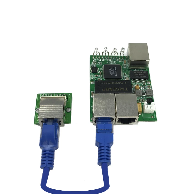 3-port Gigabit switch module is widely used in LED line 5 port 10/100/1000 m contact port mini switch module PCBA Motherboard
3-port Gigabit switch module is widely used in LED line 5 port 10/100/1000 m contact port mini switch module PCBA Motherboard