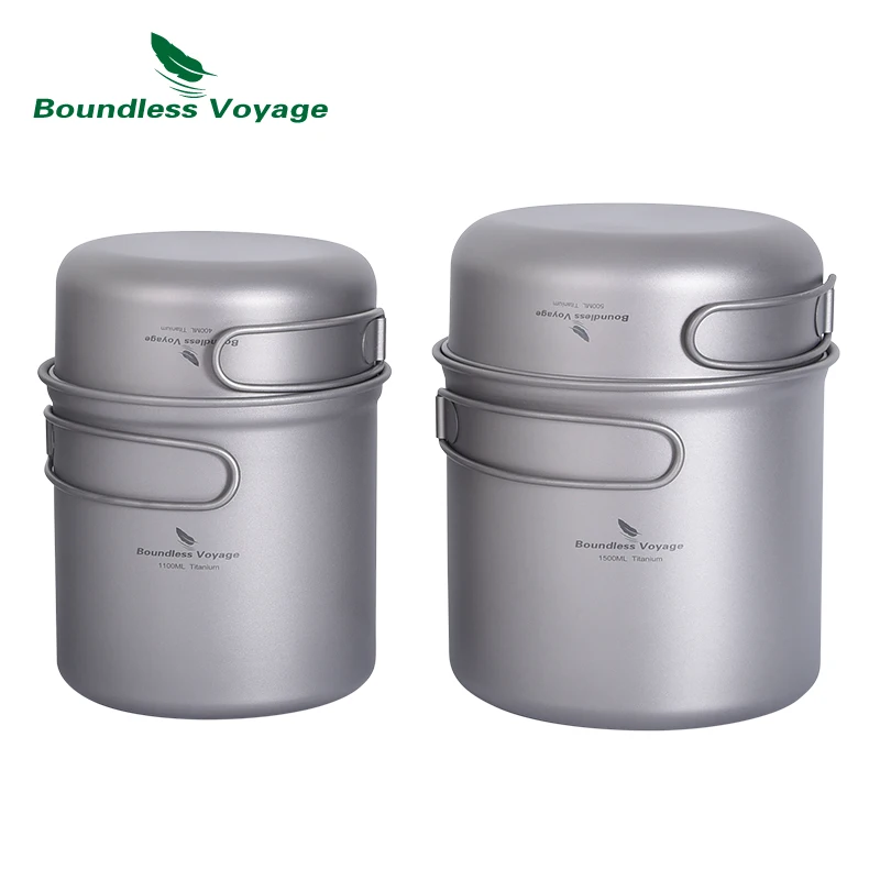 Boundless Voyage Camping Titanium Pot Pan Set Outdoor Portable Mug Multi-Functional Tableware Mess Kit Cooking Set
Boundless Voyage Camping Titanium Pot Pan Set Outdoor Portable Mug Multi-Functional Tableware Mess Kit Cooking Set
