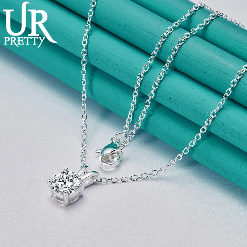 URPRETTY 925Sterling Silver Rabbit Zircon Necklace 16/18/20/22/24/26/28/30 Inch Snake Chain For Woman Engagement Wedding Jewelry
URPRETTY 925Sterling Silver Rabbit Zircon Necklace 16/18/20/22/24/26/28/30 Inch Snake Chain For Woman Engagement Wedding Jewelry