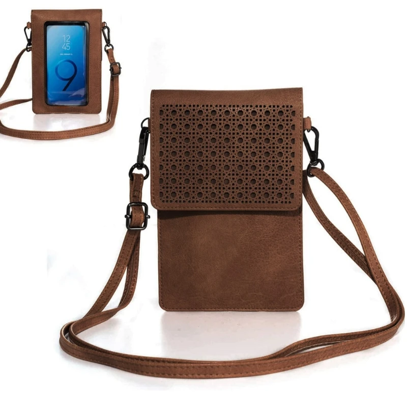 Touch Screen Purse with Clear Window Pocket Shoulder Strap Small Crossbody Bag LX9F
Touch Screen Purse with Clear Window Pocket Shoulder Strap Small Crossbody Bag LX9F