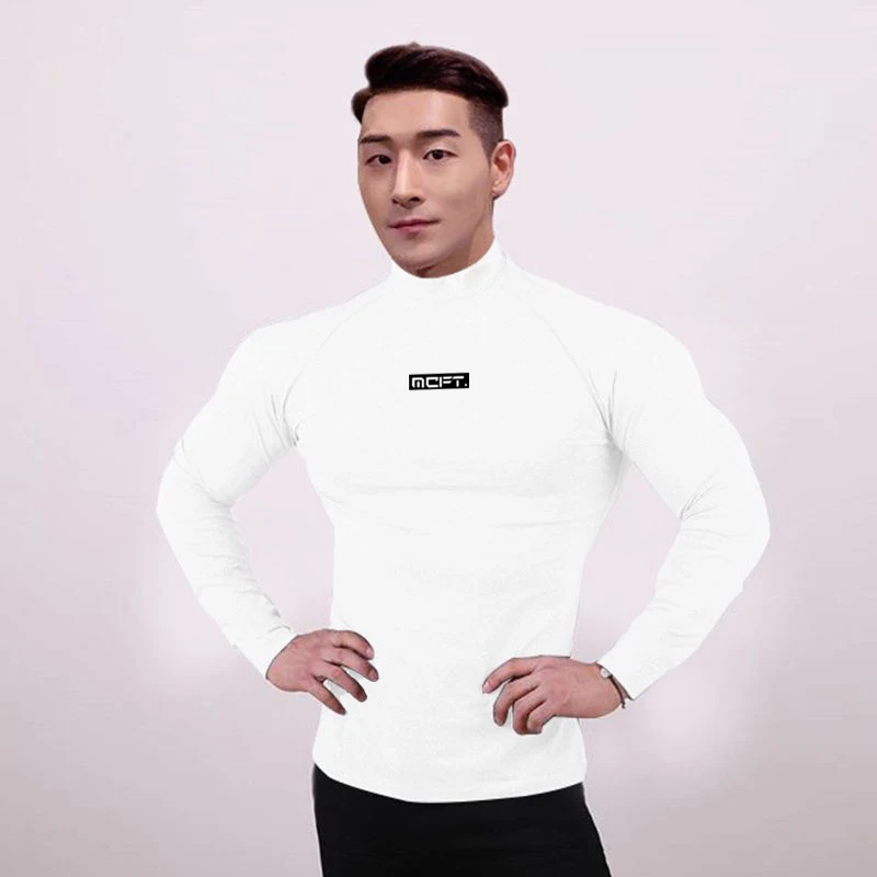 Gym Breathable Brand Casual Clothing Fitness Men's Long Sleeve Autumn and Winter Fashion Trend Middle Collar Slim Sports T Shirt
Gym Breathable Brand Casual Clothing Fitness Men's Long Sleeve Autumn and Winter Fashion Trend Middle Collar Slim Sports T Shirt