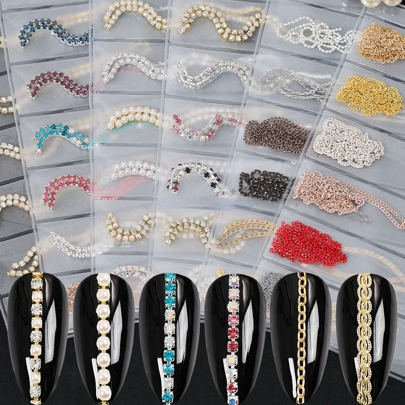 6 Grids/Pack Multi-colored All Various Shapes Chains Ring Buckle Metal 3D Studs Nail Art Alloy Decorations Manicure DIY
6 Grids/Pack Multi-colored All Various Shapes Chains Ring Buckle Metal 3D Studs Nail Art Alloy Decorations Manicure DIY
