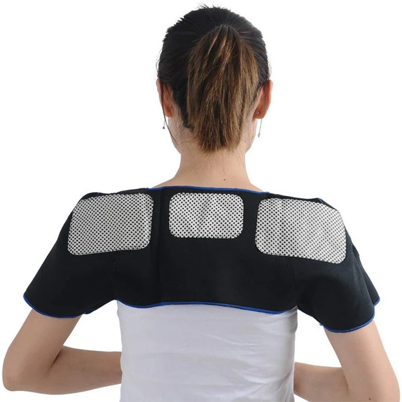 Self Heating Double Shoulder Support Pad Brace Magnetic Therapy Shoulder Warmer Wrap Protector Massager Pain Relief Belt Bandage
Self Heating Double Shoulder Support Pad Brace Magnetic Therapy Shoulder Warmer Wrap Protector Massager Pain Relief Belt Bandage