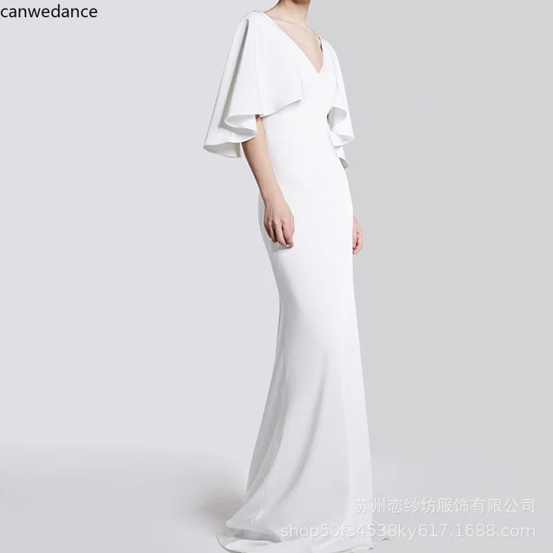 2020 Bridal Wedding Gown V NECK Wedding Dresses Short Sleeve Plus Size Anniversary Ceremony Muslim Wedding Dress with Train
2020 Bridal Wedding Gown V NECK Wedding Dresses Short Sleeve Plus Size Anniversary Ceremony Muslim Wedding Dress with Train