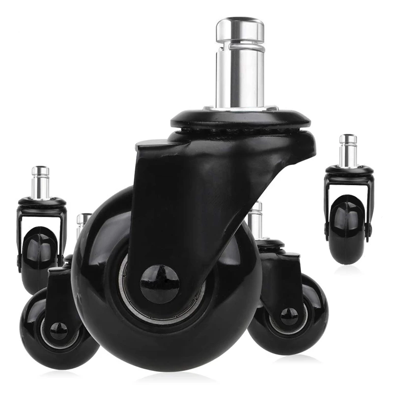 5 Pcs Replacement Chair Caster Wheels 2 inch, Heavy Duty Wheels with Plug-In Stem 7/16 X 7/8 inch,Quiet & Smooth Rolling
5 Pcs Replacement Chair Caster Wheels 2 inch, Heavy Duty Wheels with Plug-In Stem 7/16 X 7/8 inch,Quiet & Smooth Rolling