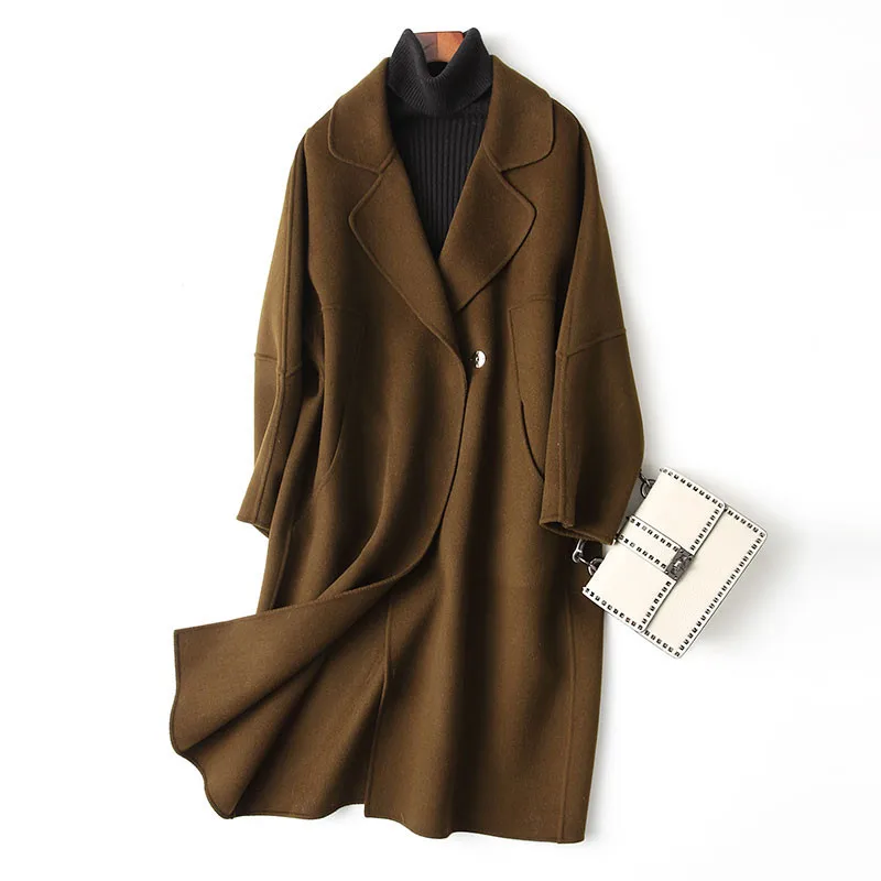 4040 Spring Wool Coat Female Mediumn Length Wool Coats Korean Double Sided Overcoat Winter Jacket Women 37364 WYQ3394
4040 Spring Wool Coat Female Mediumn Length Wool Coats Korean Double Sided Overcoat Winter Jacket Women 37364 WYQ3394