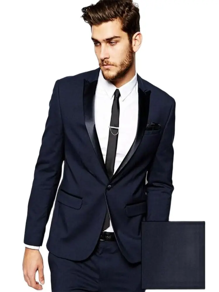 2Pcs Jacket Pants Fashion Men Formal Suits Navy Blue Blazer Trousers Business Men‘s Wedding Suits Sets Party Wear Man's Clothing
2Pcs Jacket Pants Fashion Men Formal Suits Navy Blue Blazer Trousers Business Men‘s Wedding Suits Sets Party Wear Man's Clothing