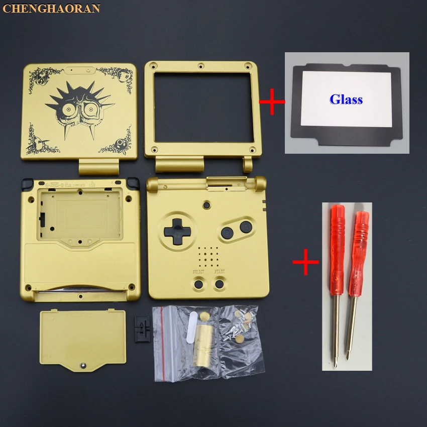 1 комплект, золотистый пластиковый чехол для GBA SP Maia's Mask Limited Edition
1 комплект, золотистый пластиковый чехол для GBA SP Maia's Mask Limited Edition