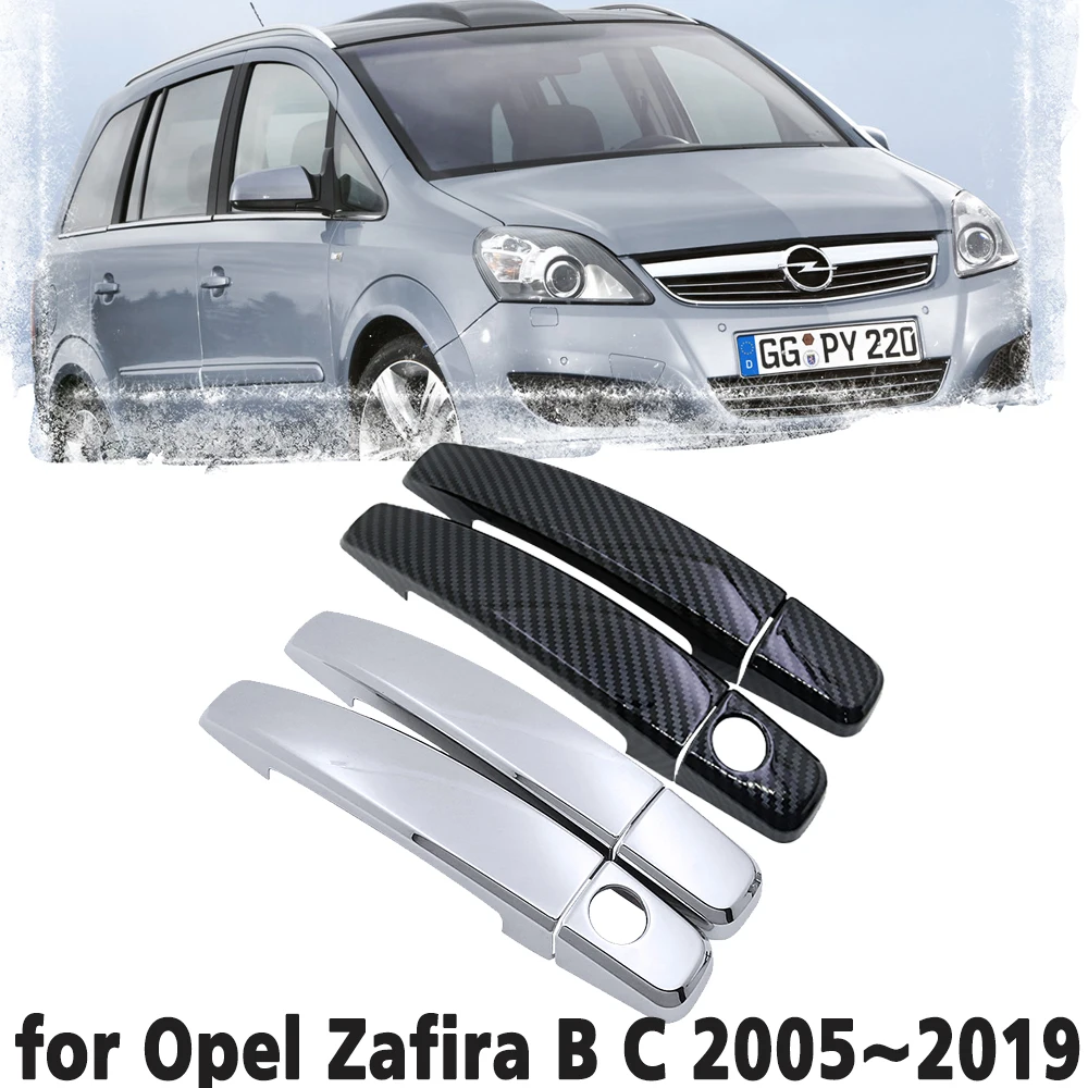 Black Carbon Fiber handle Or Chrome Side Door Cover Trim Set for Opel Zafira B C 2005~2019 Car Accessories Stickers 2006 2007
Black Carbon Fiber handle Or Chrome Side Door Cover Trim Set for Opel Zafira B C 2005~2019 Car Accessories Stickers 2006 2007